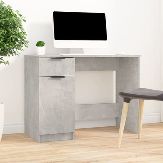 Γραφείο VidaXL από Επεξεργασμένο Ξύλο 100x50x75 cm - Γκρι Σκυροδέματος image 2