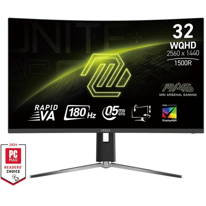 MSI MAG 32CQ6PF 31.5 VA Flat 180Hz 0.5ms