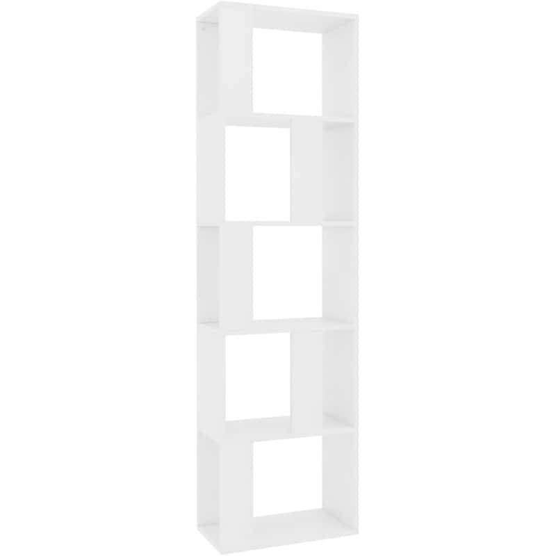 VIDAXL Βιβλιοθήκη VidaXL από Μοριοσανίδα 45x24x159 cm - Λευκό