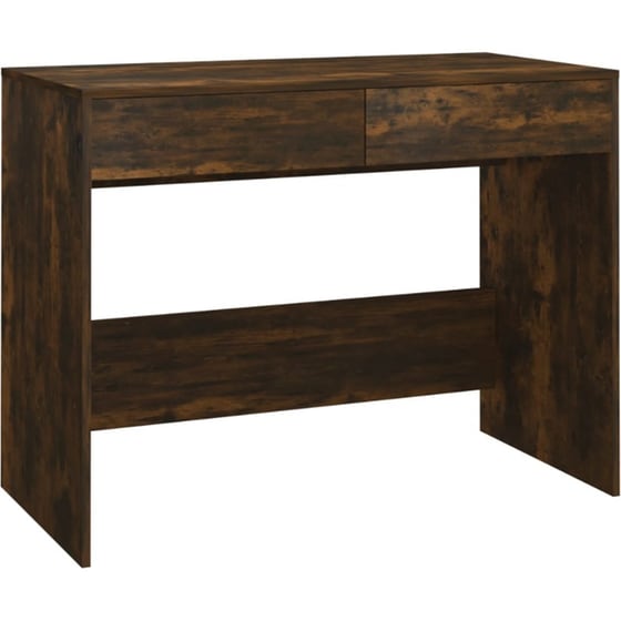 Γραφείο VidaXL από Μοριοσανίδα 101x50x76,5 cm - Καπνιστή Δρυς image 0