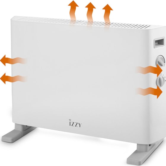 ΙΖΖΥ IZ-9038 Θερμοπομπός Δαπέδου 2000W Λευκό image 4
