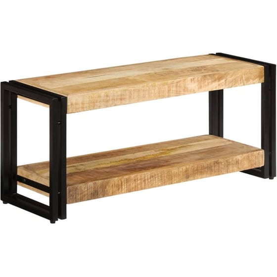 Έπιπλο Τηλεόρασης VidaXL από Ξύλο 90x30x40cm - Καφέ/Μαύρο image 11