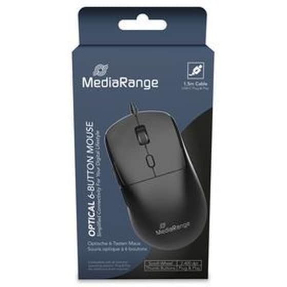 Mediarange MROS271 Ενσύρματο Ποντίκι - Μαύρο image 3