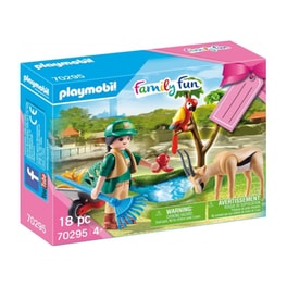 PLAYMOBIL® Family Fun Gift Set Φροντιστής Ζωολογικού Κήπου με Ζωάκια (70295)