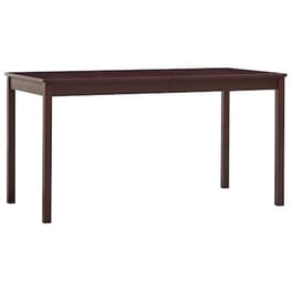 Τραπεζαρία Vidaxl από Ξύλο Πεύκου 140x70x73 cm - Σκούρο Καφέ