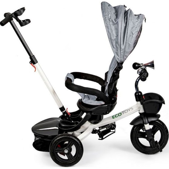 Παιδικό Τρίκυκλο Ποδήλατο Ecotoys JM-311 - Γκρι/ Μαύρο image 3