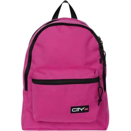 Τσάντα Πλάτης City Double Bubblegum Pink Πολλών Θηκών Φούξια