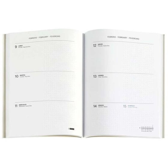 Ημερολόγιο Εβδομαδιαίο Miquelrius 2026 Back 2 Basics Sewn Πράσινο image 2