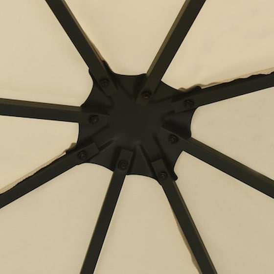 Κιόσκι Vidaxl Ατσάλι 3x3m - Κρεμ image 2