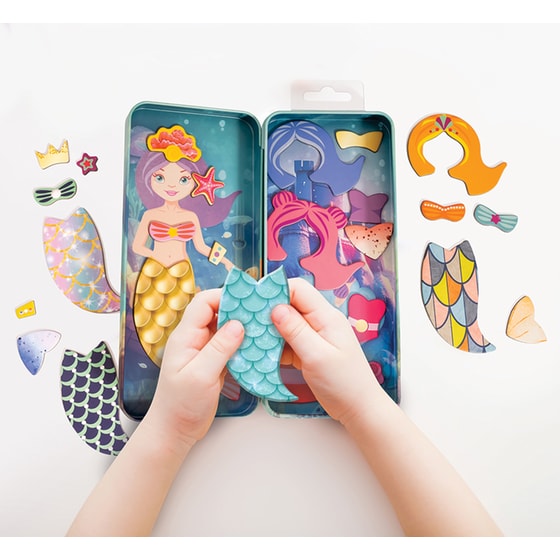 HappiHobbi Magnet Tins City Heroes/ Fashion Girl/ Mermaid Princess Εκπαιδευτικοί Χάρτινοι Μαγνήτες 1 Τμχ - Τυχαία Επιλογή Σχεδίου image 8