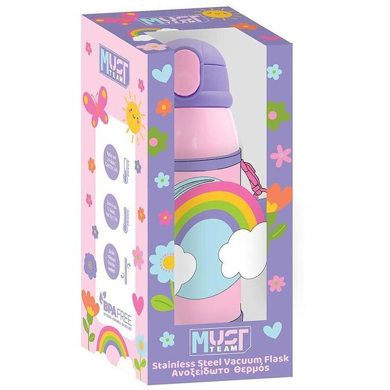 Παγούρι Θερμός Must Team Rainbow 500 ml