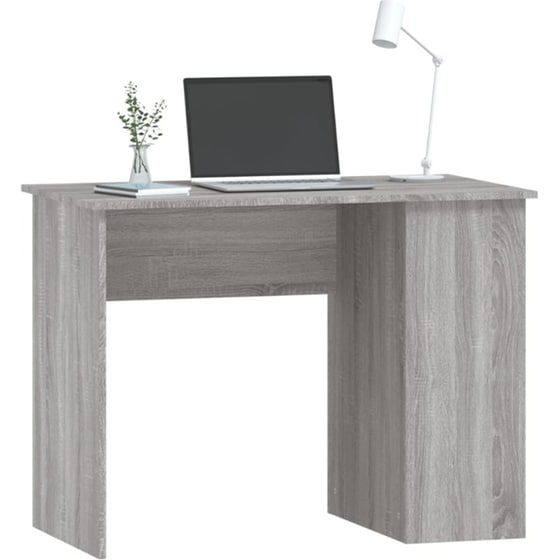 Γραφείο VidaXL από Επεξεργασμένο Ξύλο 100x55x75 cm - Γκρι Sonoma image 1
