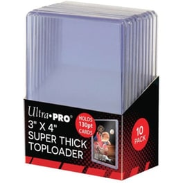 Toploader 3" X 4" Super Thick 130pt 10 Τμχ