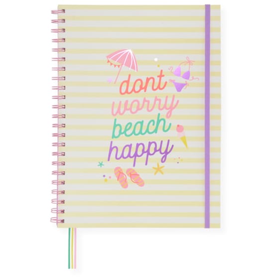 Τετράδιο Σπιράλ PAPERMINT Α4 Don't worry beach happy 160 Φύλλων (1 Τεμάχιο) image 0