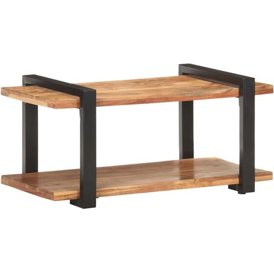Έπιπλο Τηλεόρασης VidaXL από Ξύλο 90x40x40cm - Καφέ/Μαύρο image 9