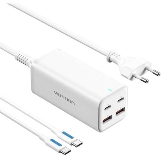 Φορτιστής Πρίζας Vention FBSWG-EU Gan USB-A 100W - Λευκό image 0