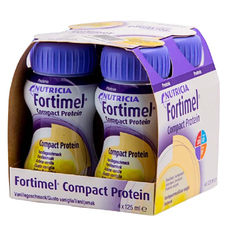 Ειδικό Συμπλήρωμα Διατροφής Nutricia Fortimel Compact Βανίλια - 4x125gr φωτογραφία