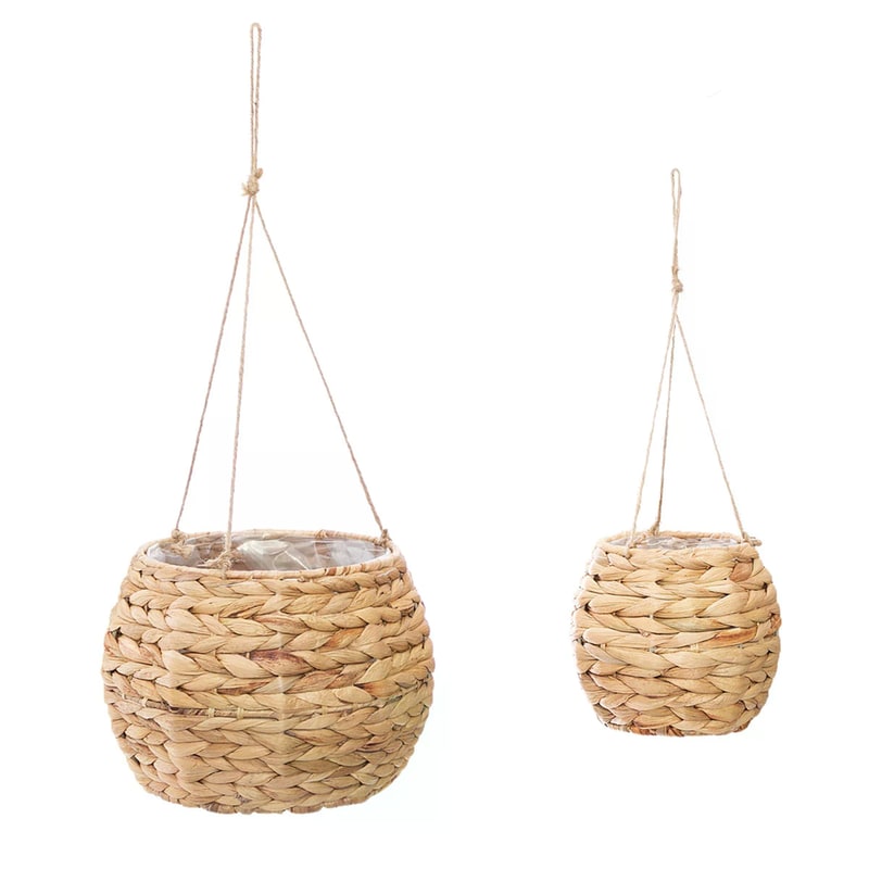 SPITISHOP Σετ Κασπώ Κρεμαστά Spitishop A-S Hya 168553 2 τμχ Ψάθινα - Καφέ