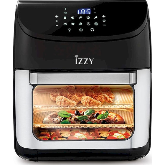 IZZY IZ-8245 με Πόρτα 1800 W 12 L Μαύρο Φριτέζα Αέρος - Φουρνάκι image 3