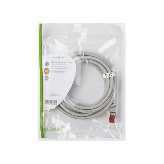 Καλώδιο Nedis SF/FTP Cat.6 3m Γκρι image 2