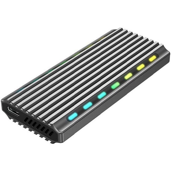 Θήκη M.2 NVMe SSD Gembird USB 3.1 Backlighted Aluminum image 0