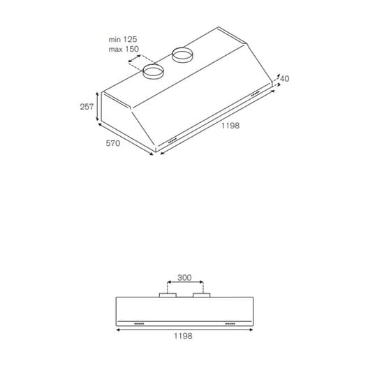 BERTAZZONI KU120PRO2XA 120 cm Inox Απορροφητήρας Ελεύθερος image 5