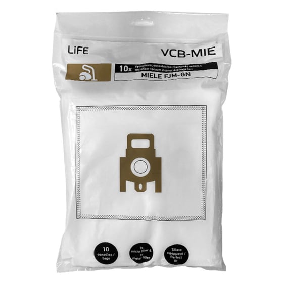 LIFE VCB-ΜΙΕ 10 Τμχ Σακουλες Ηλεκτρικής Σκούπας image 0