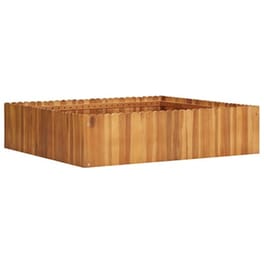 Vidaxl Ζαρντινιέρα Υπερυψωμένη 100 X 100 X 25 Εκ. Μασίφ Ξύλο Ακακίας