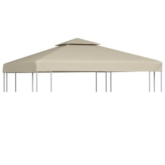 Vidaxl Κάλυμμα Ανταλλακτικό Για Κιόσκι 310 Γρ./μ² Μπεζ 3 X 3 Μ. image 0