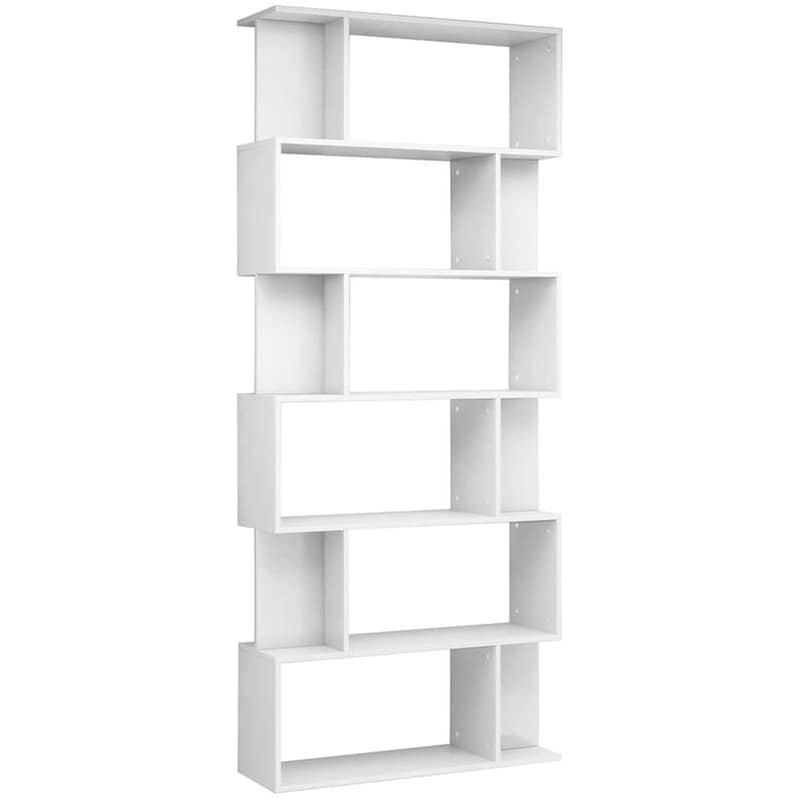 VIDAXL Βιβλιοθήκη VidaXL από Μοριοσανίδα 80x24x192 cm - Λευκό