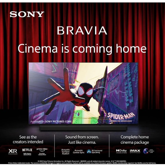 Sony BRAVIA 7 QLED (XR l Mini LED) 65" 4K HDR Google Smart Τηλεόραση K65XR70PAEP image 6