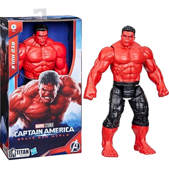 Hasbro Φιγούρα Marvel Avengers Captain America Brave New World Titan Hero Series Deluxe Red Hulk (F9299) image 3