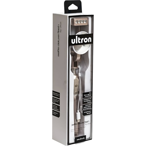 Selfie Stick Ultron Deluxe Flash 185949 με Καλώδιο Jack 3.5mm - Χρυσό image 2