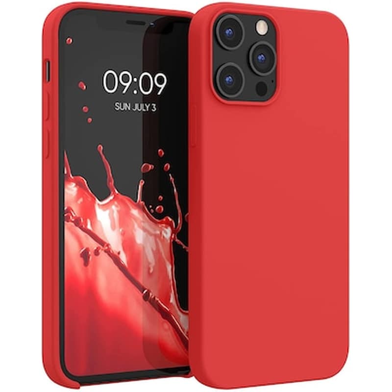 KWMOBILE Θήκη Apple iPhone 12 Pro Max - Kwmobile Soft Flexible Rubber Protective Cover - Red