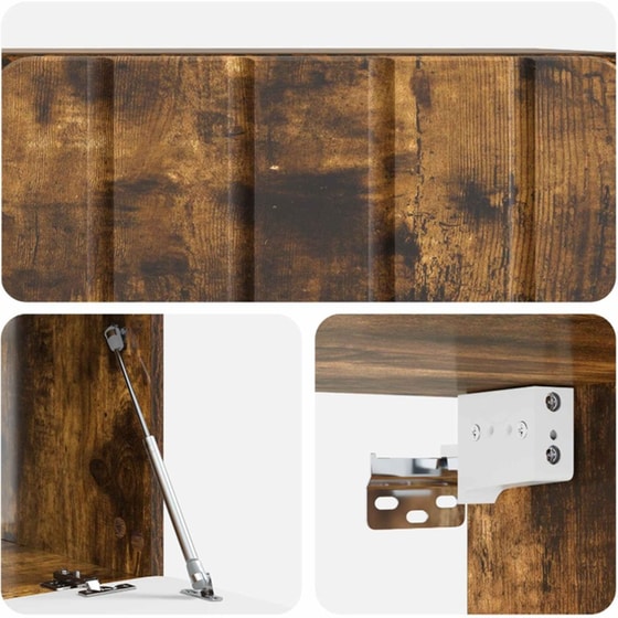 Επιτοίχιο Έπιπλο Τηλεόρασης VidaXL 59.5x41x30 cm - Καφέ Δρυς image 8