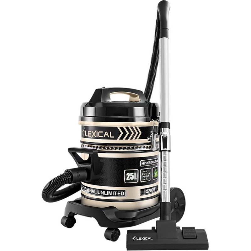 LEXICAL LVC-4002-3 2200 W με Κάδο 25 L Μαύρη Ηλεκτρική Σκούπα