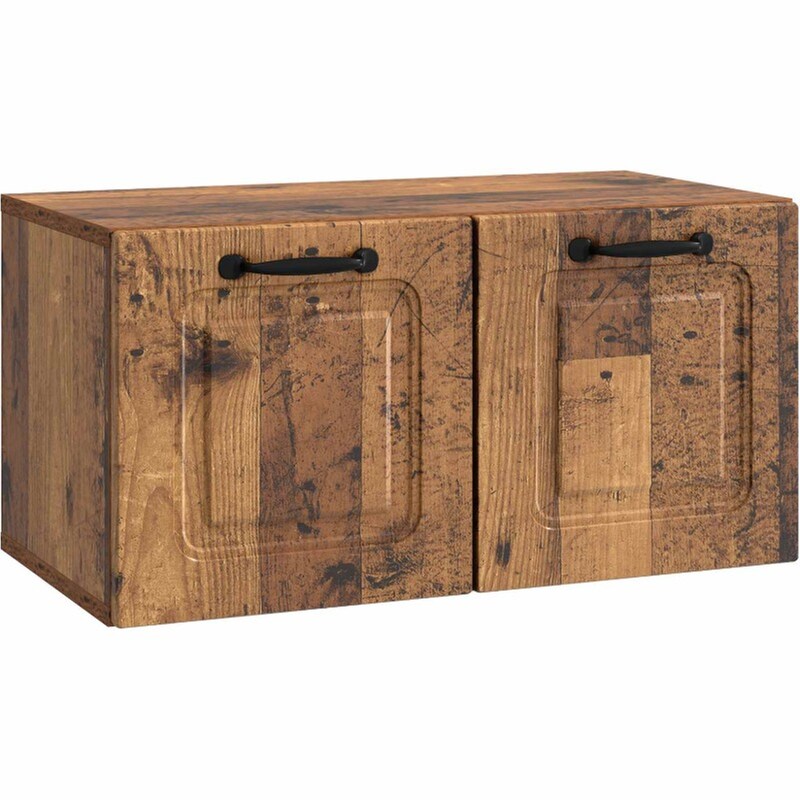 Επιτοίχιο Έπιπλο Τηλεόρασης VidaXL - Παλαιωμένο Ξύλο