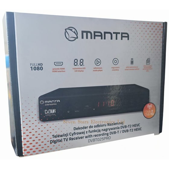 Ψηφιακός Δέκτης Manta DVBT025PRO MPG4 - Μαύρο image 3