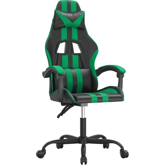 Καρέκλα Gaming VIDAXL 3143821 από Τεχνητό Δέρμα - Μαύρο image 0