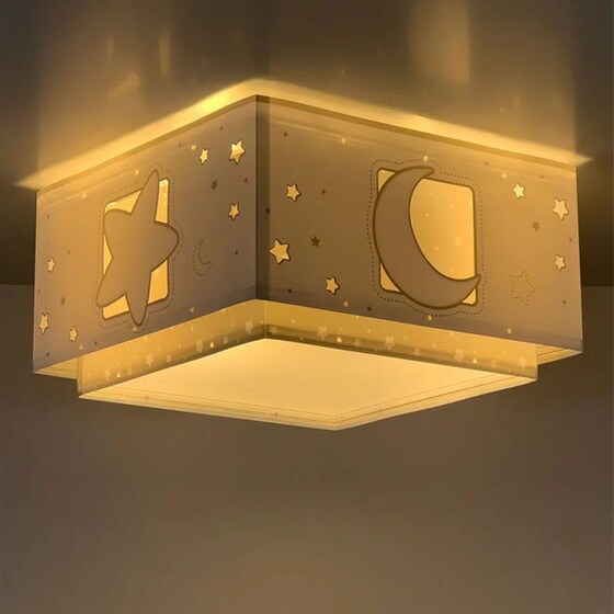 Παιδικό Φωτιστικό Οροφής Ango Moonlight Πλαφονιέρα 63236Ε - Γκρι image 1