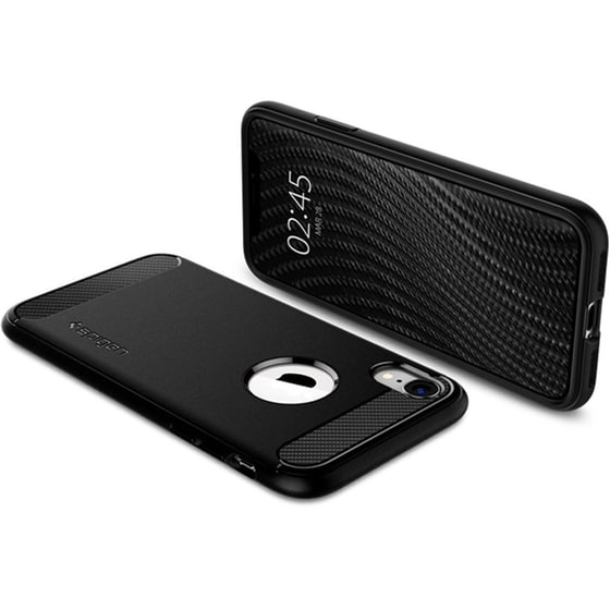 Θήκη Apple iPhone XR - Spigen Rugged Armor - Matte Black image 1
