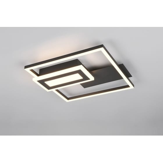 Trio Lighting Πλαφονιέρα Οροφής Μαύρη με Ενσωματωμένο LED image 4