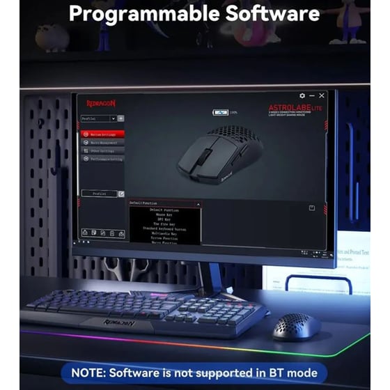 Redragon Astrolabe Lite M725-LIT Gaming Ασύρματο Ποντίκι Μαύρο image 4