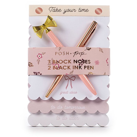 Σετ Αυτοκόλλητες Σημειώσεις Posh+Pop Rose Gold image 2