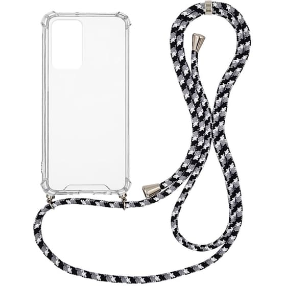 Θήκη Xiaomi Poco M4 Pro 5G/Redmi Note 11s 5G - Sonique Armor Με Κορδόνι Rainbow Μαύρο - Clear image 0