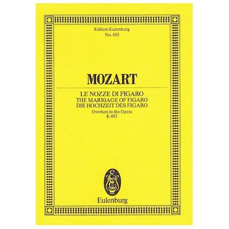 EDITIONS EULENBURG Βιβλίο Για Σύνολα Editions Eulenburg Mozart - The Marriage Of Figaro Overture [pocket Score]