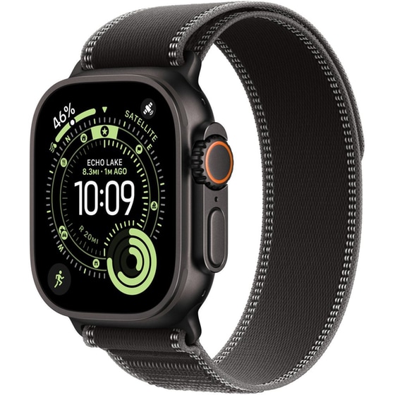 Λουράκι Apple Trail Loop S/M για Apple Watch 49mm - Black/Charcoal with Black Titanium Finish image 2