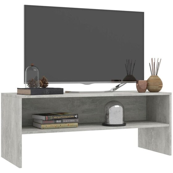 Έπιπλο Τηλεόρασης VidaXL από Μοριοσανίδα 100x40x40cm - Γκρι image 2