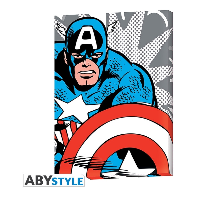 ABYSTYLE Pop art Πίνακας ABYstyle Captain America 30x40 cm