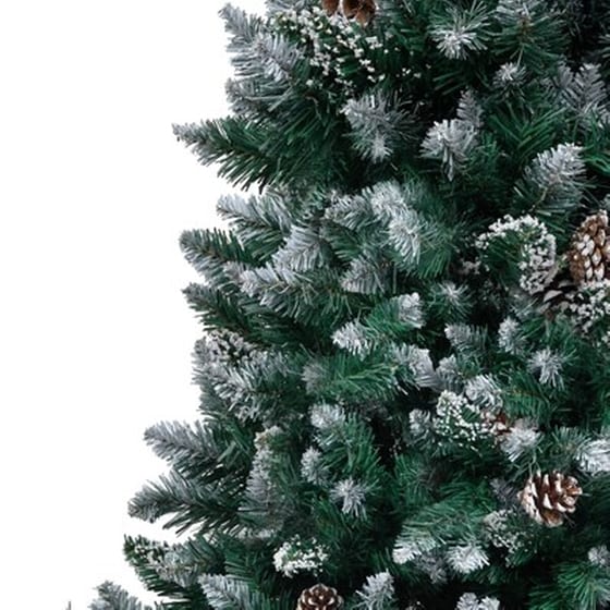 Χριστουγεννιάτικο Δέντρο VidaXL Χιονισμένο 2.10m - Πράσινο image 4